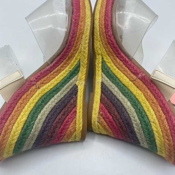juicy couture cristene Rainbow wedge espadrilles heels size 9.5 Juicy In Gems - Picture 6 of 9